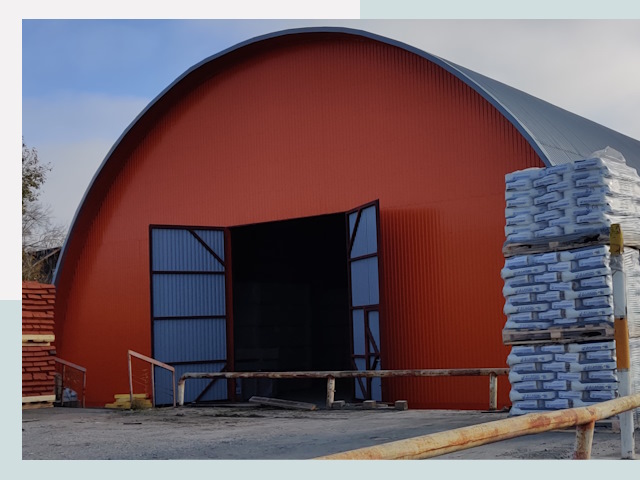 Полукруглые ангары по цене от 620 руб. в Лесозаводск