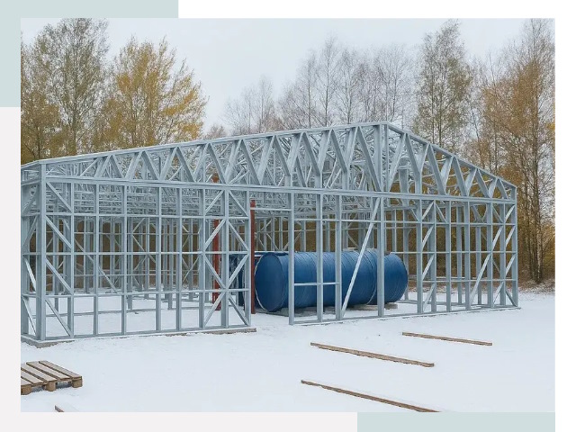 Металлические ангары в Лесозаводске