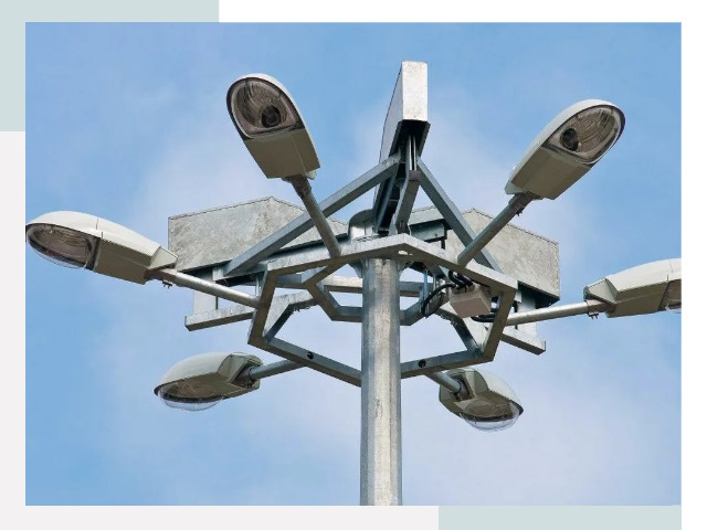 Монтаж осветительных мачт в Лесозаводске