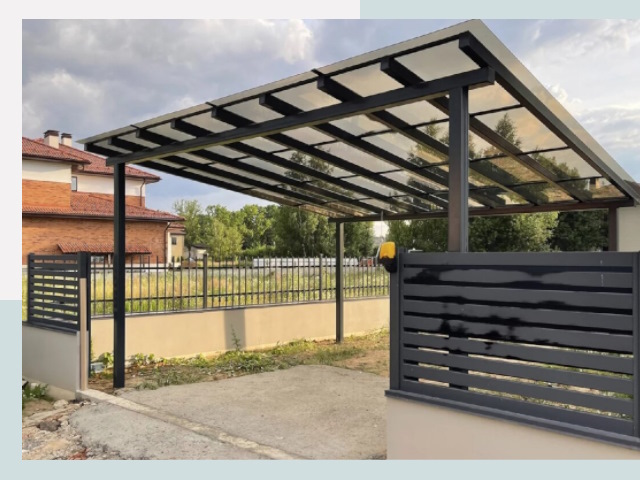 Металлические навесы в Лесозаводск от 620 руб. за м²