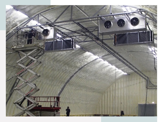 Оснащение ангаров в Лесозаводске
